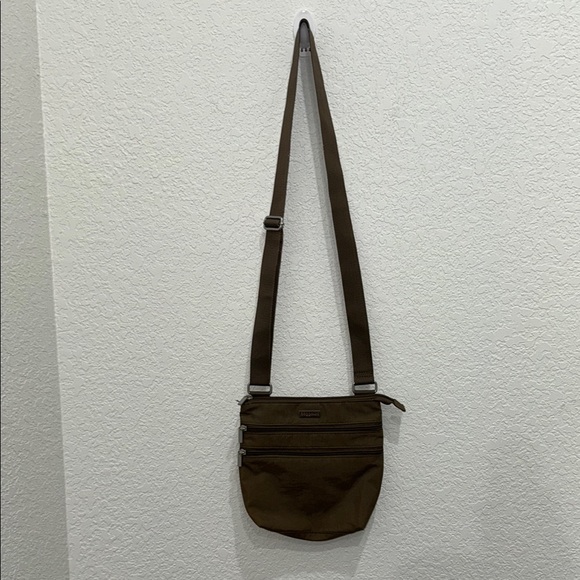 Baggallini Brown Messenger Bag with Utilitarian Style - Picture 1 of 4